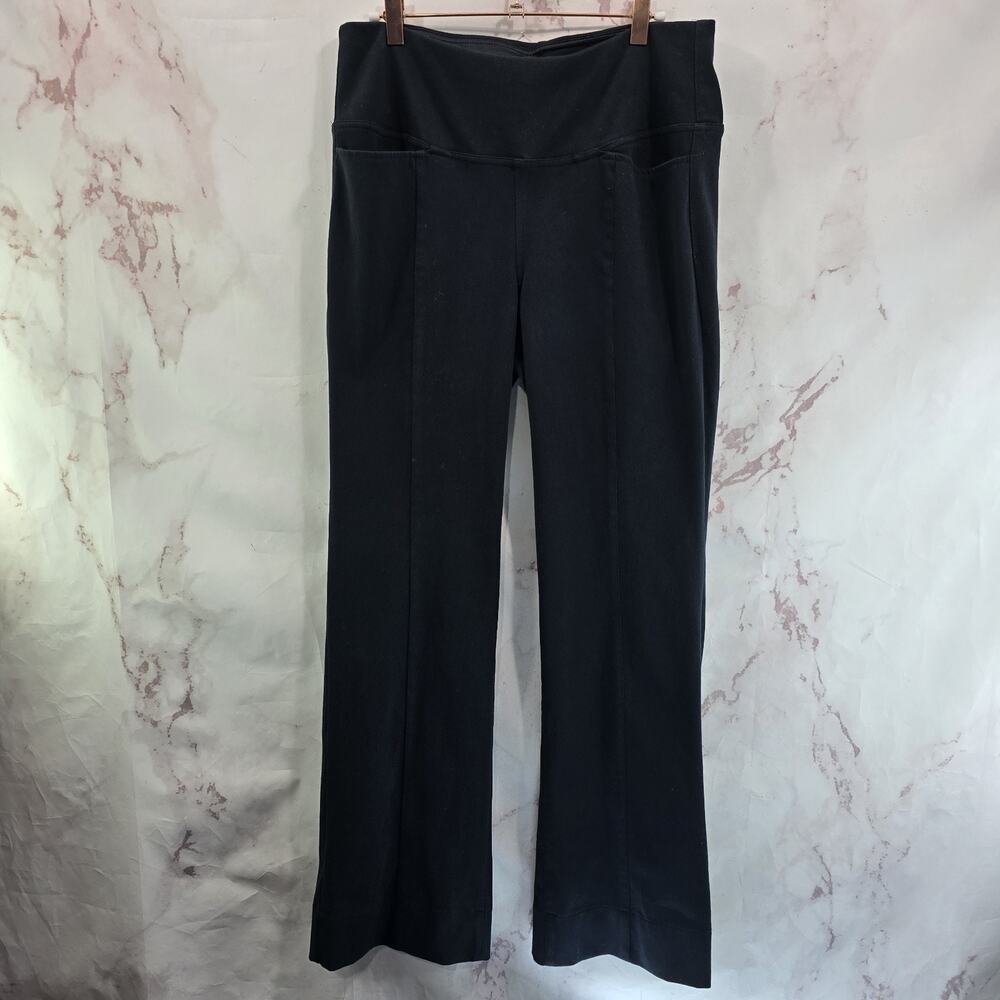 J Jill Pants Womens Medium Black Boot Flare Pull On High Rise Stretch Wearever